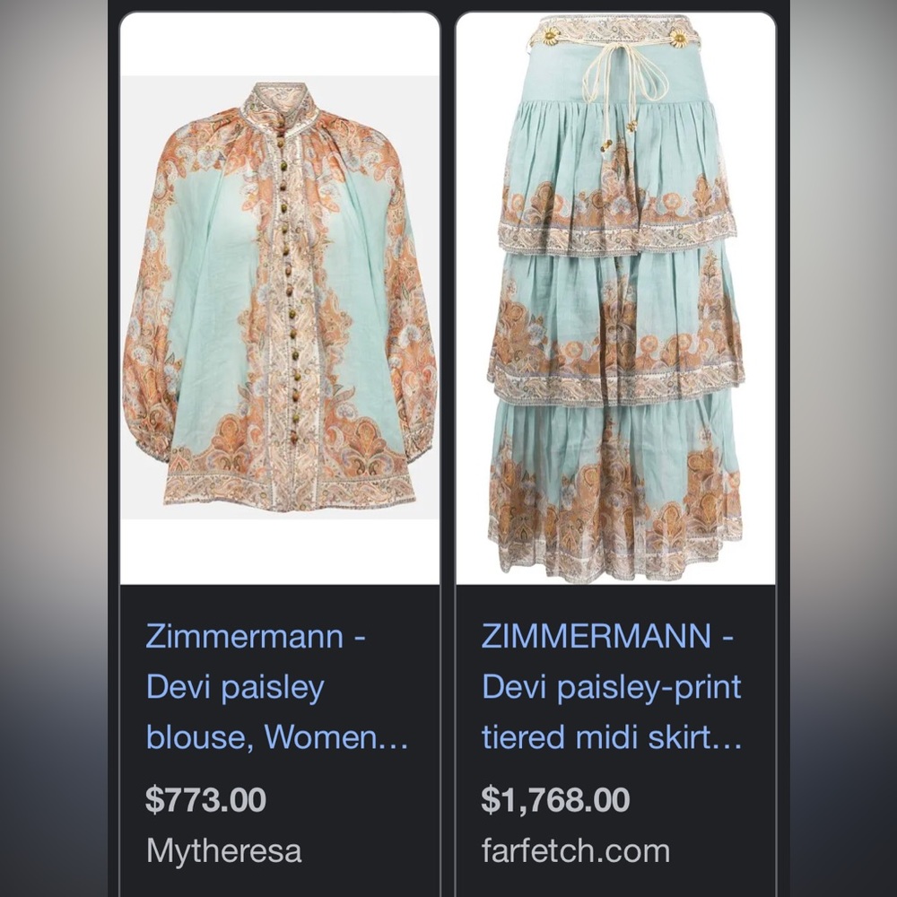 ZIMMERMANN Devi Paisley Print Skirt - Picture 6 of 16